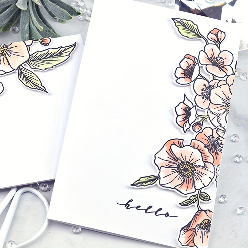 Poppy Hawthorn Stamp & Cutting Dies Set for DIY Scrapbooking