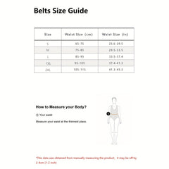 Chic Wide Belt Square Buckle PU Girdle for Women