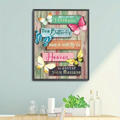 Butterfly Drawing Board Pattern Canvas Painting Poster Prints Home Wall Decor