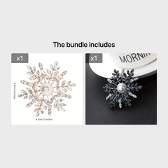 Snow Brooch Alloy Pins For Men Creative