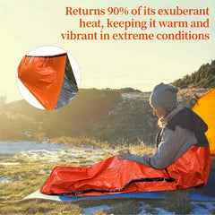 Emergency Shelter Tube Tent Kit Insulation Blanket SOS Sleeping Bag