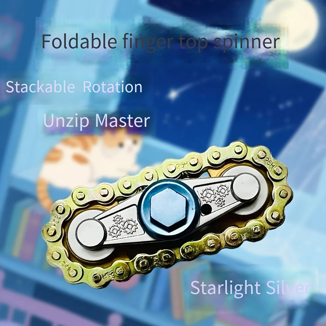Stackable Metal Chain Fidget Spinner Relax Toy