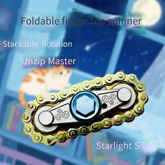 Stackable Metal Chain Fidget Spinner Relax Toy