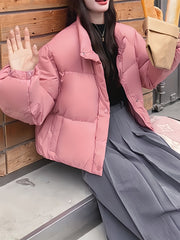 Women's Outdoor Puffer Jacket for Winter Sports