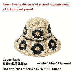 2pc Straw Hat Sunglasses Set for Women Sun Beach