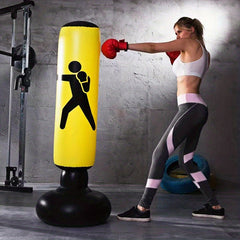 Inflatable Boxing Column Punching Bag Tumbler Toy Fitness Sandbag