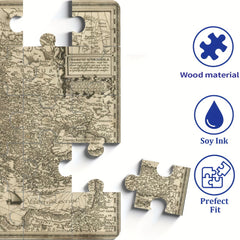1000pcs Jigsaw Puzzle Ancient Nautical Map 48.9 x 67