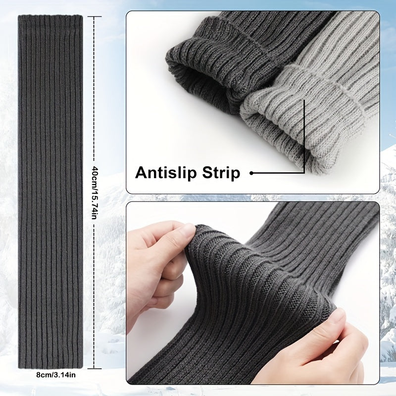 Teen's Fleece Long Tube Socks Winter Warm Leg Sleeves