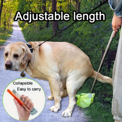Portable Pet Pooper Scooper Long Handled Dog Waste Collector
