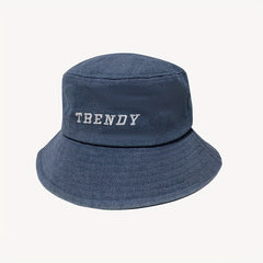 Embroidery Unisex Bucket Hat Lightweight Couple Basin Hat