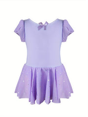 95 Cotton Girls Short Sleeve Ballet Leotard Dance Suit