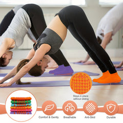 Non Slip Sweat Absorption Yoga Socks Silicone Padded Low Cut Sport Socks