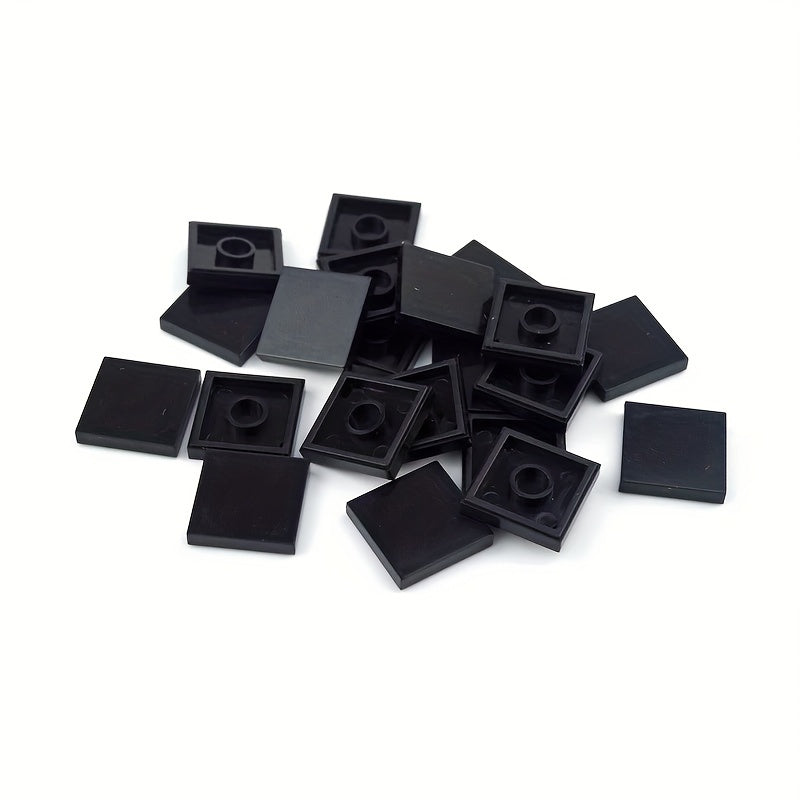 30pcs Building Blocks Set Flat Tiles Durable ABS Material Young Builders