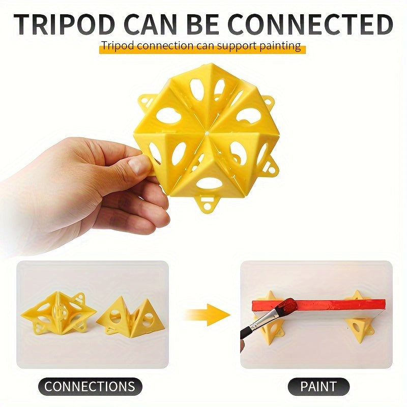 10PCS Paint Pads & Stands Mini Triangle Pyramid Shape Woodworking Accessori