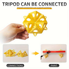 10PCS Paint Pads & Stands Mini Triangle Pyramid Shape Woodworking Accessori