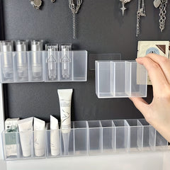 Wall Mount Storage Box Makeup Organizer 9 Compartment