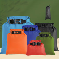 3 Pcs Outdoor Waterproof Rafting Storage Bags with Release Buckle