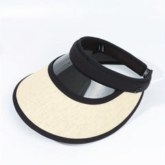Straw Visor Hat Casual Lightweight Sun Hat UV Protection
