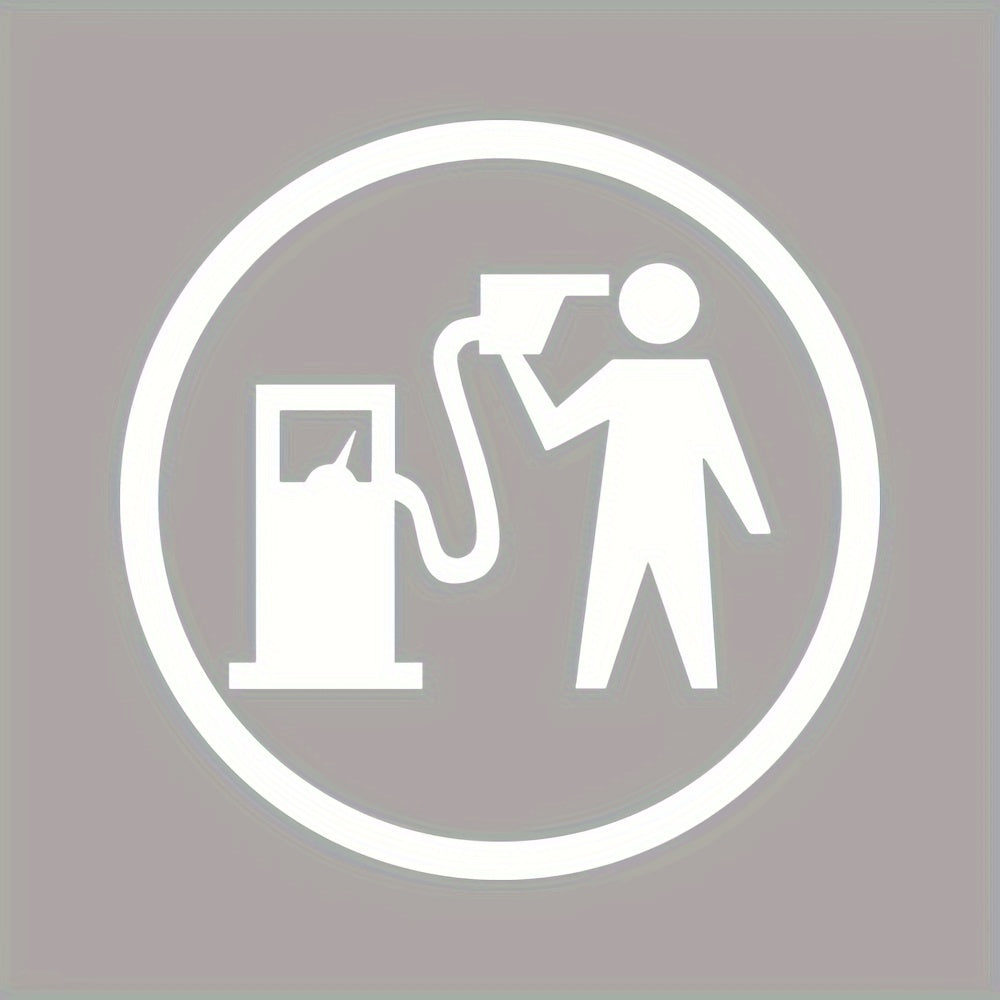 Funny Fuel Tank Cover Sticker Car Fuel Filler Cover Decoration