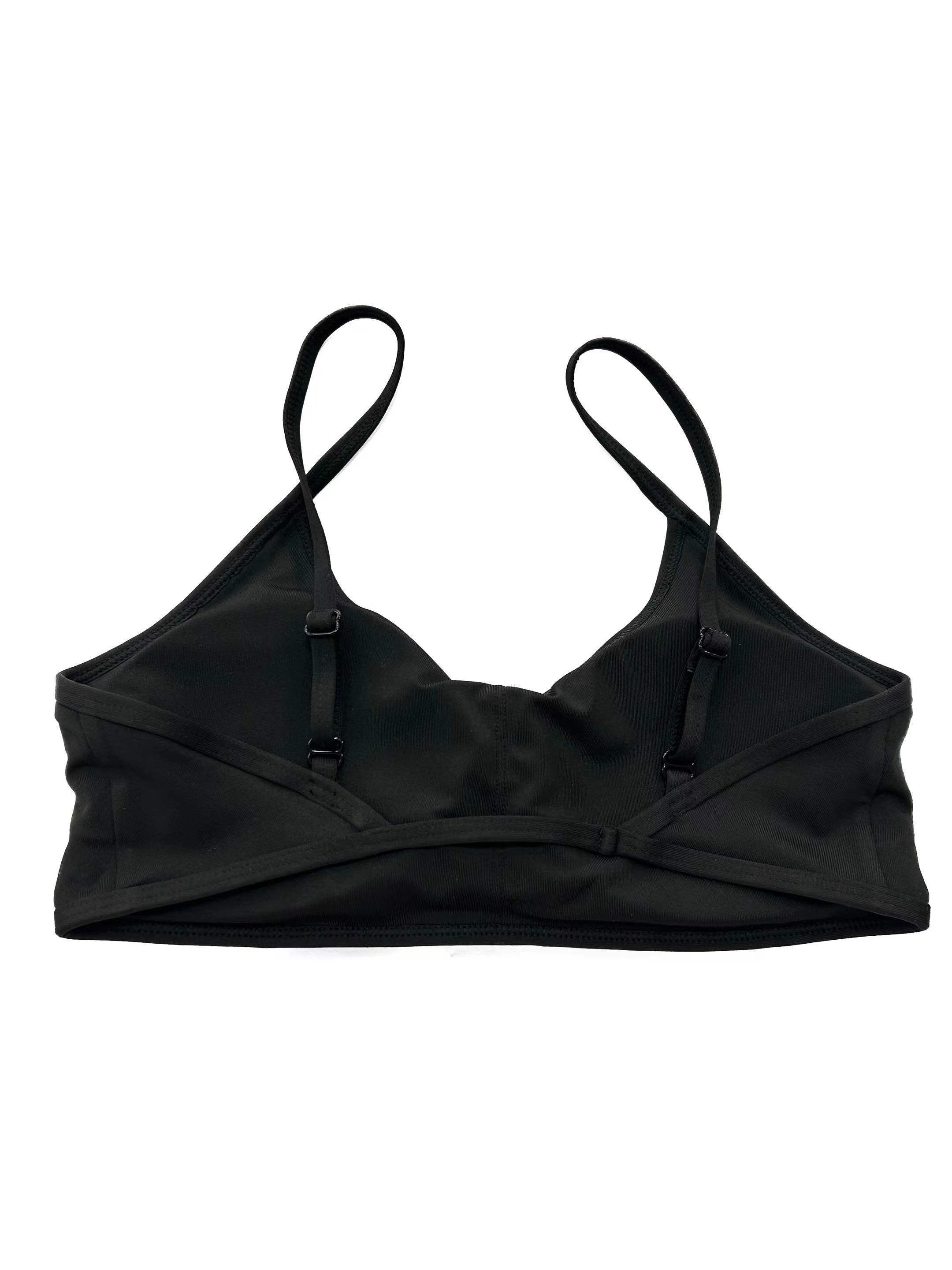 Solid Sexy Sports Set: Bra & High Stretch Briefs