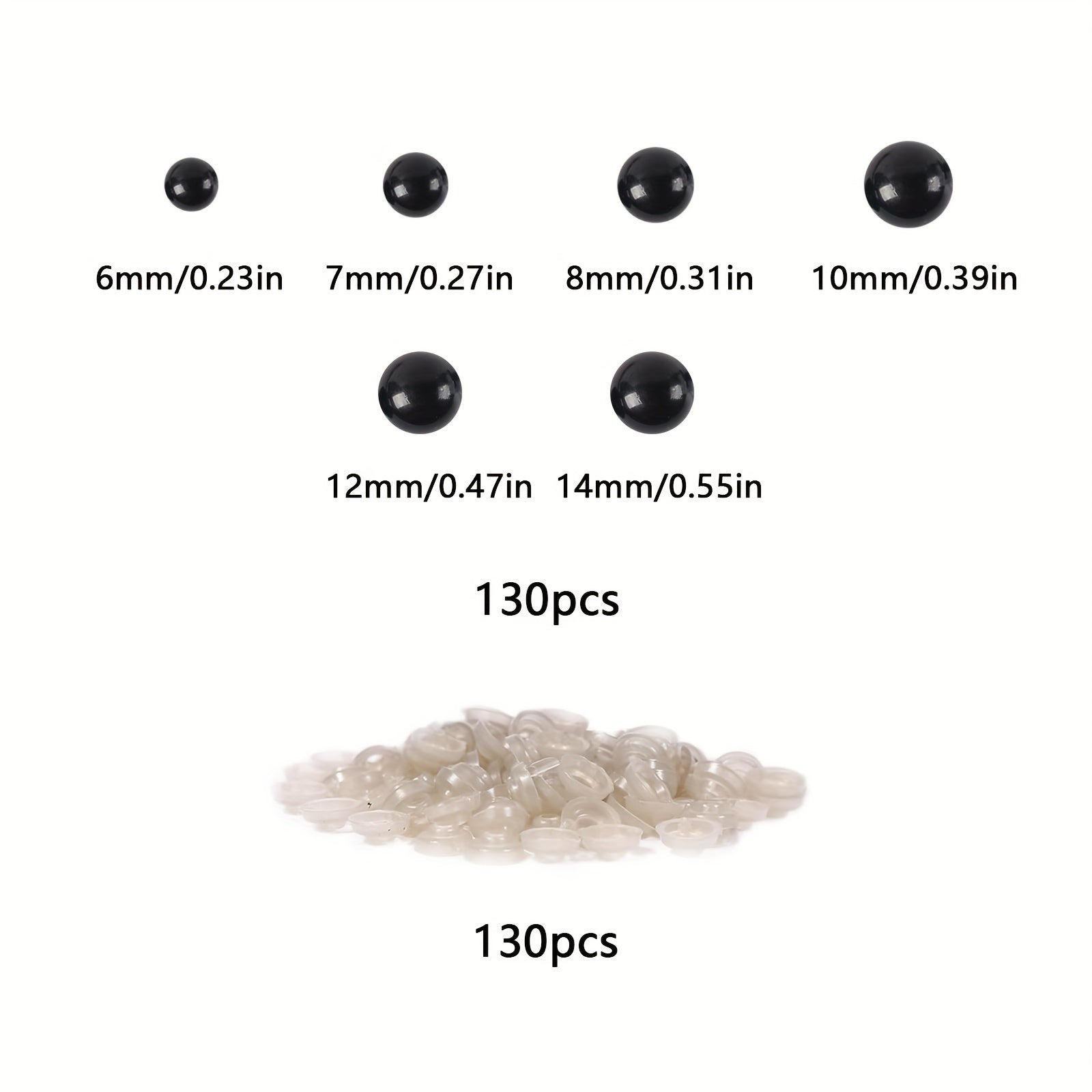 300 Pcs Safety Eyes for Amigurumi Crochet Teddy Bears Dolls Plush Animals