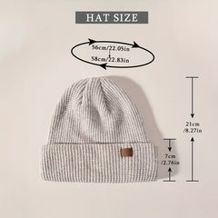 Vintage Slouchy Beanies Knitted Hat for School Student