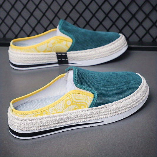 Men's Slip On Loafers Fisherman's Shoes Breathable Lightweight Canvas Shoes