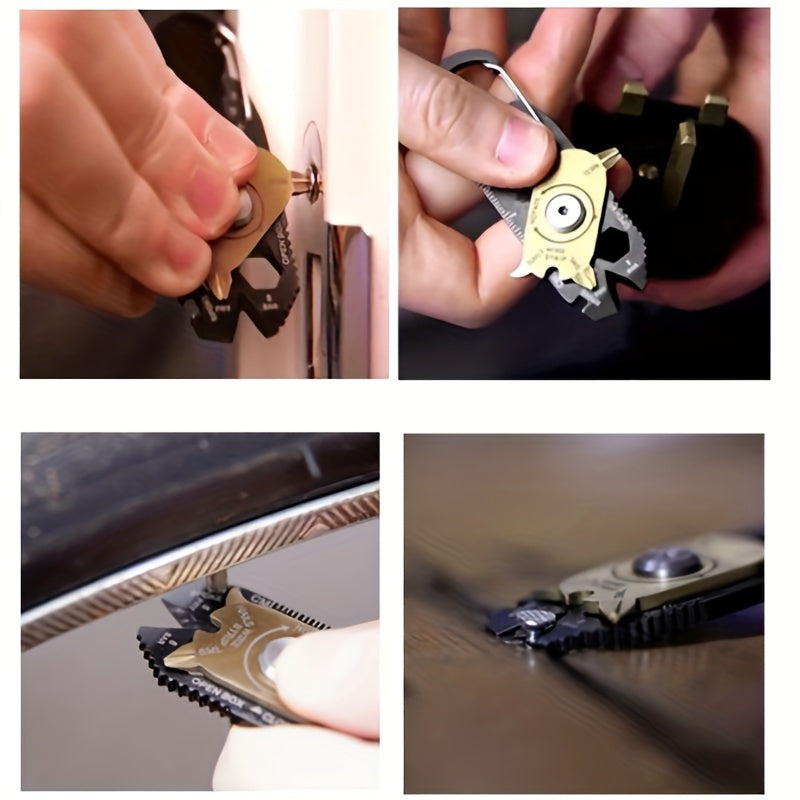 Portable Keychain Buckle Tool for Outdoor Camping Hiking