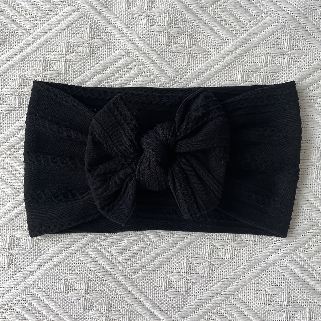 Soft Jacquard Baby Bow Hair Band Headwear Hair Accessories