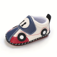 Cartoon Car Sneakers Baby Boys Lightweight Non Slip Shoes Spring Autumn