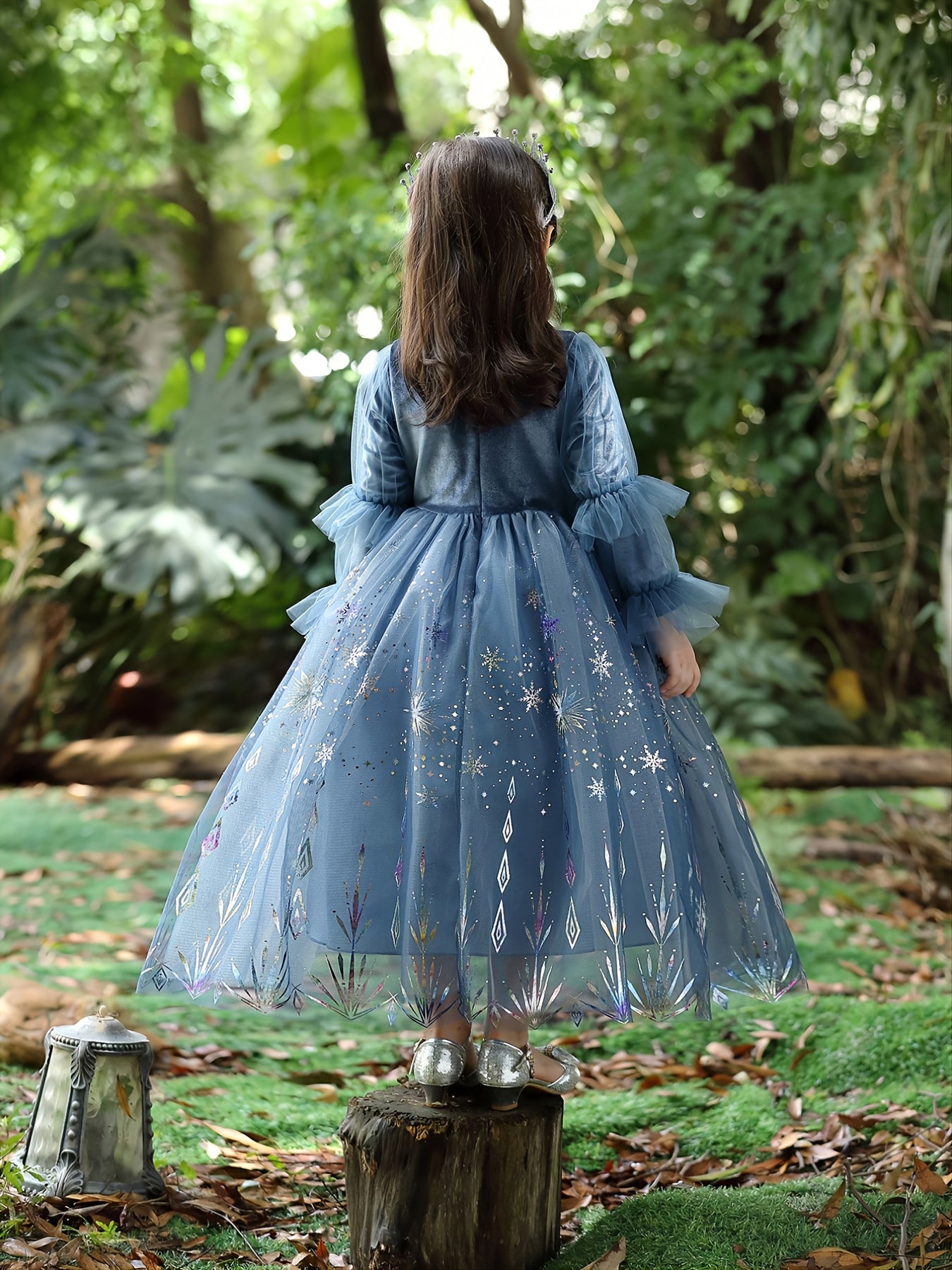 Toddler Girls Long Sleeve Sequins Dress Pageant Gown