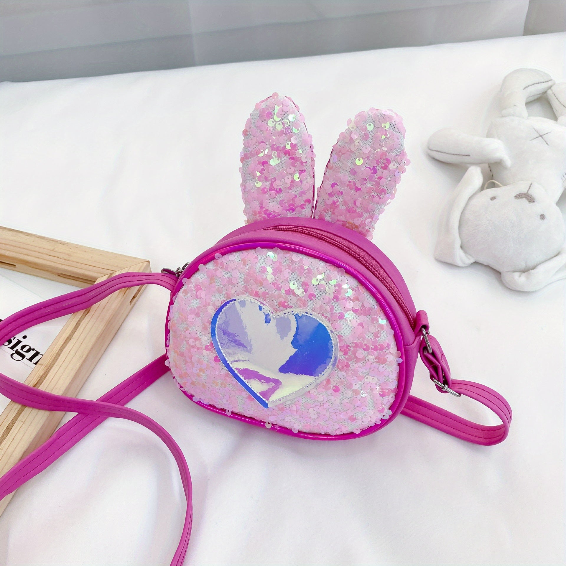 Girls Rabbit Ears Princess Messenger Bag Single Shoulder Bag