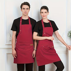 Hanging Neck Apron Tie Waist for Work Uniform