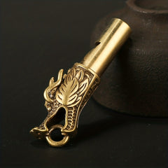 Brass Whistle Dragon Monkey Elephant Design Outdoor Survival Emergency