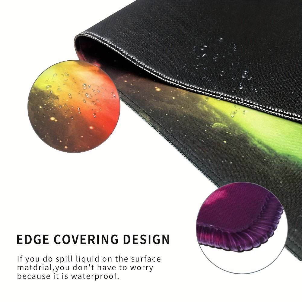 Non-slip Wide Large Mouse Pad and Keyboard Pad Starry Sky