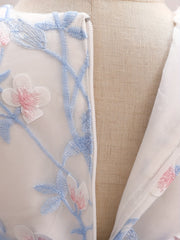 Baby Girls Floral Embroidery Sleeveless Dress