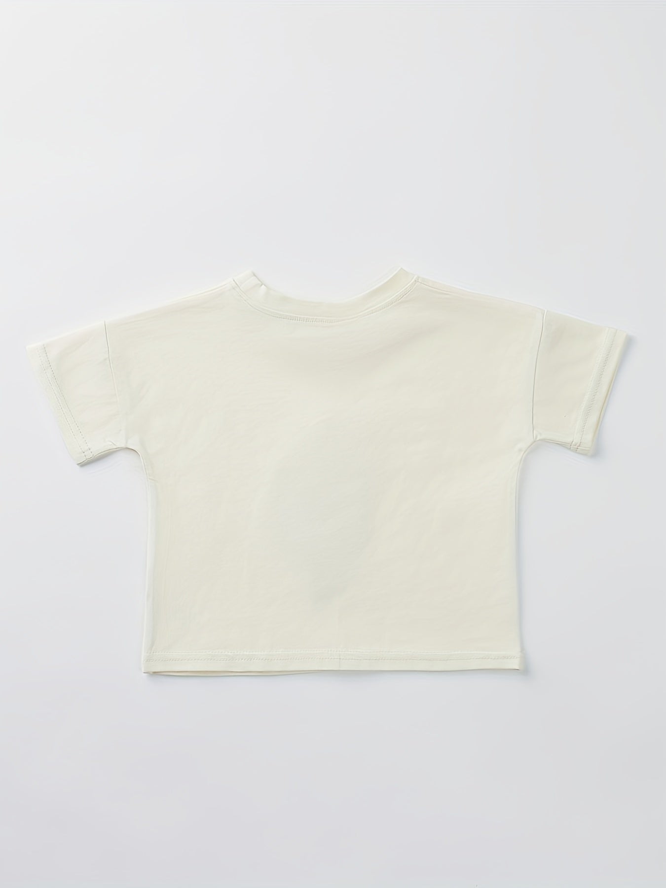 Baby Boys Ice Cream Patch Short Sleeve T-shirt for Summer