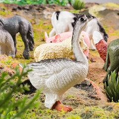 12pcs Farm Animal Figures Set Educational Toy Collection for Children 3-6 Years