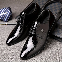 Men's Pointed Toe Derby Shoes Wear resistant Non Slip Dress Shoes