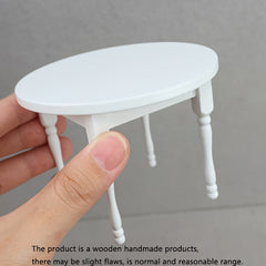 Wooden Mini House Dining Table & Chairs Dollhouse Kitchen Furniture