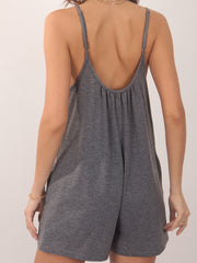 Casual Spaghetti Strap Romper Jumpsuit Sleeveless Backless