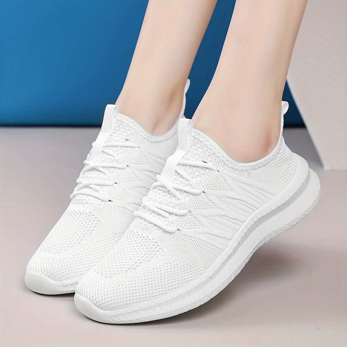 Women's Mesh Breathable Low Top Sneakers Running Shoes