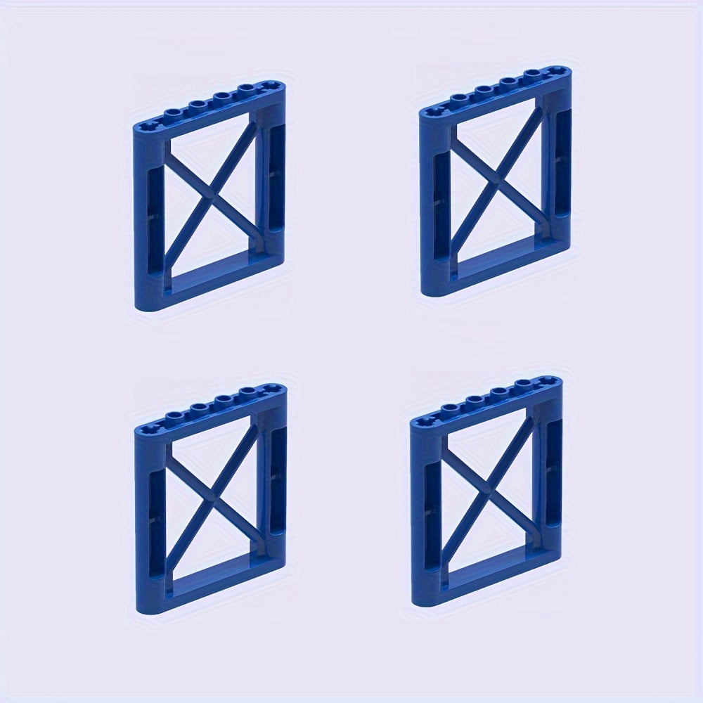 4pcs Building Block Fence Wall Set for Kids DIY Animal Scene Play