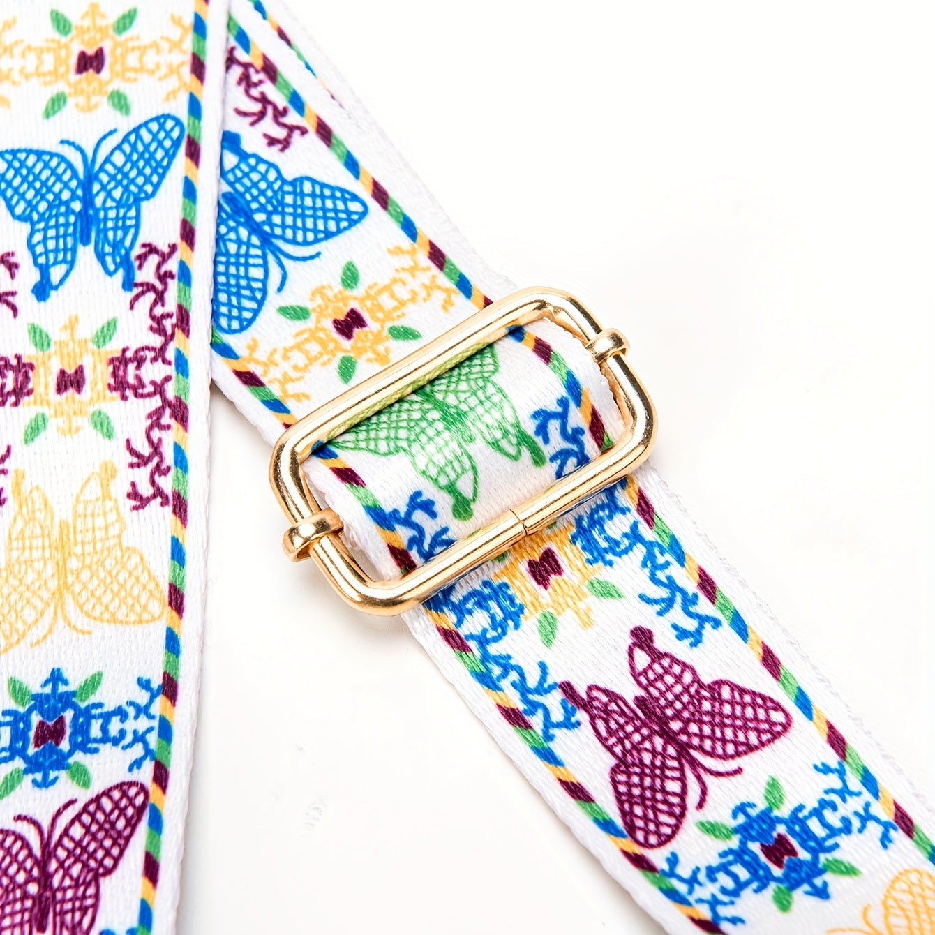 Boho Colorful Butterfly Shoulder Strap Purse Crossbody Strap