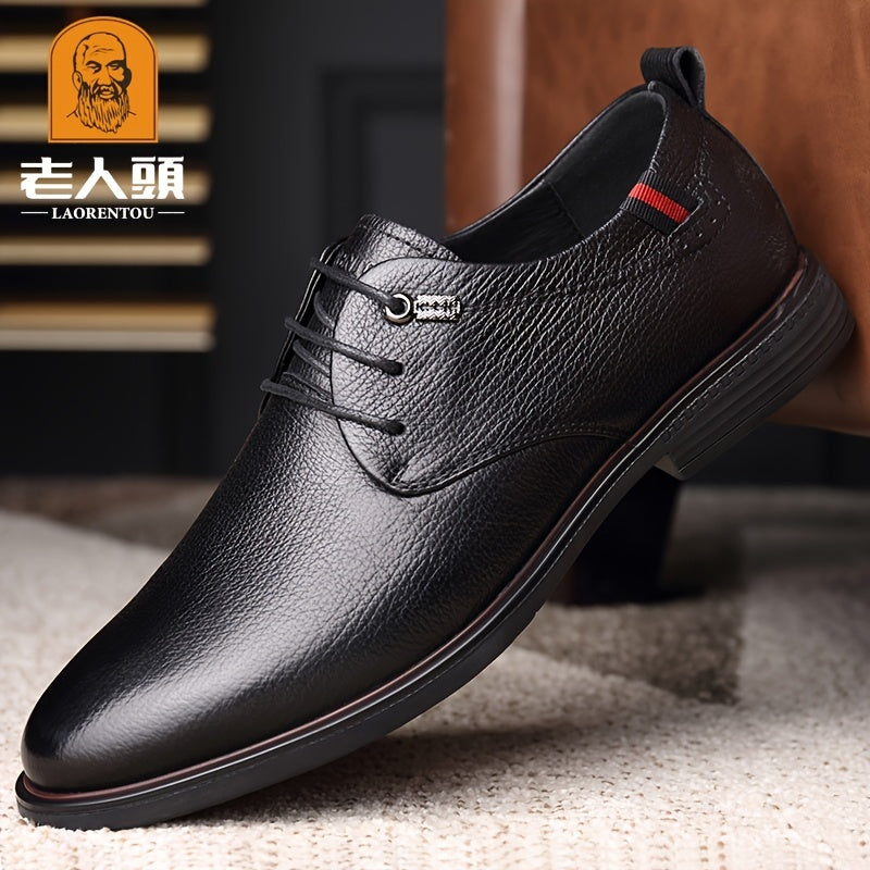 LAORENTOU Men's Leather Loafer Shoes Lightweight Slip On Dress Shoes