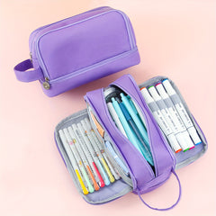 Large Pencil Case Stationery Bag Handheld Box Makeup Bag Portable
