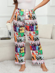 Women's Plus Pop Art Print High Rise Pajama Pants