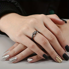 Heart Ring Rhinestones Ladies Accessories