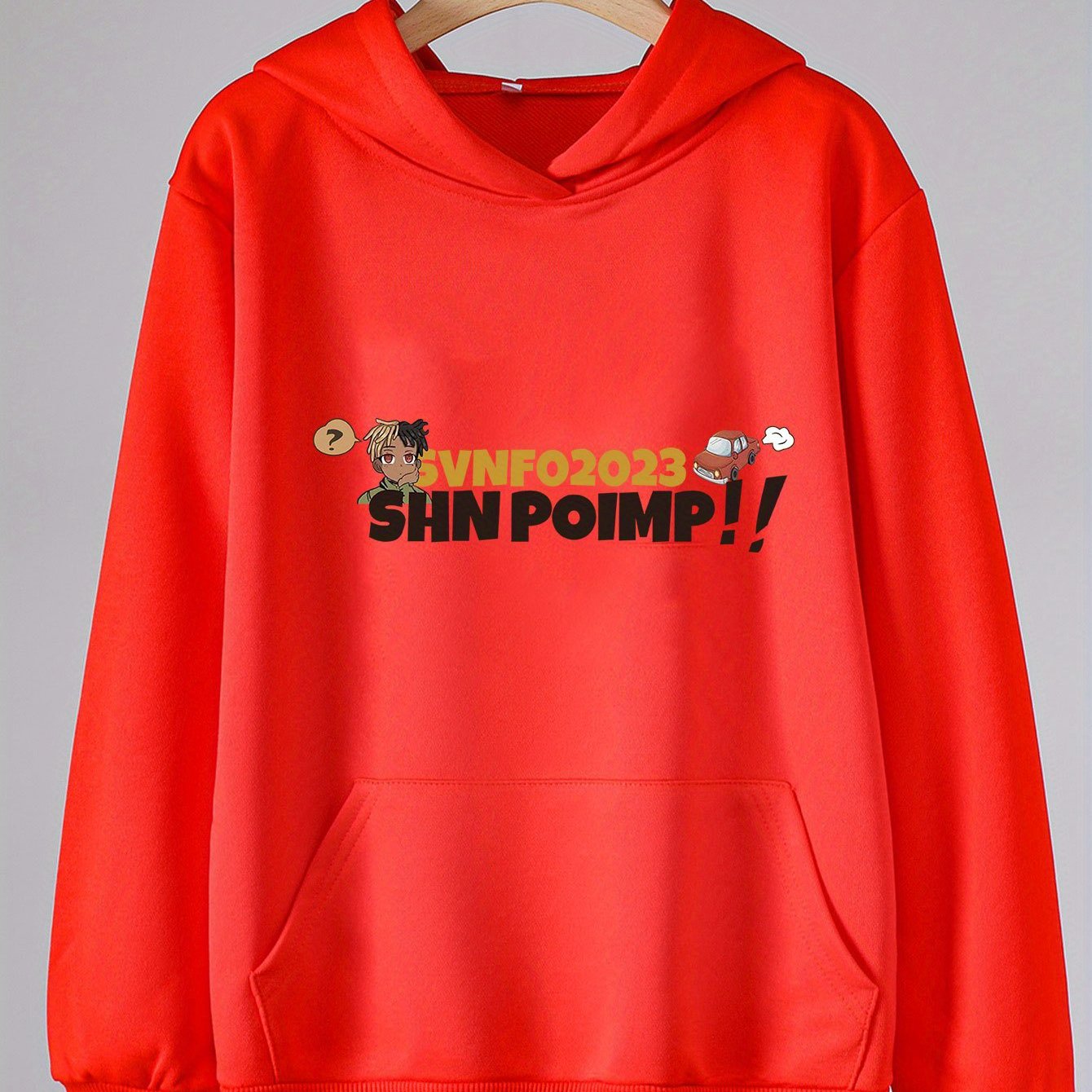 Girls Letter Print Hoodies Comfy Hooded Pullover With Pocket