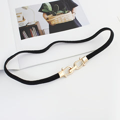 Vintage Elastic Stretchy Thin Belt Waist Cinch Belt